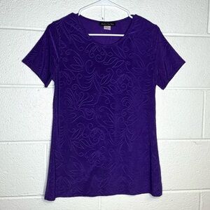 < 90’s American City Wear Purple Textured Top >